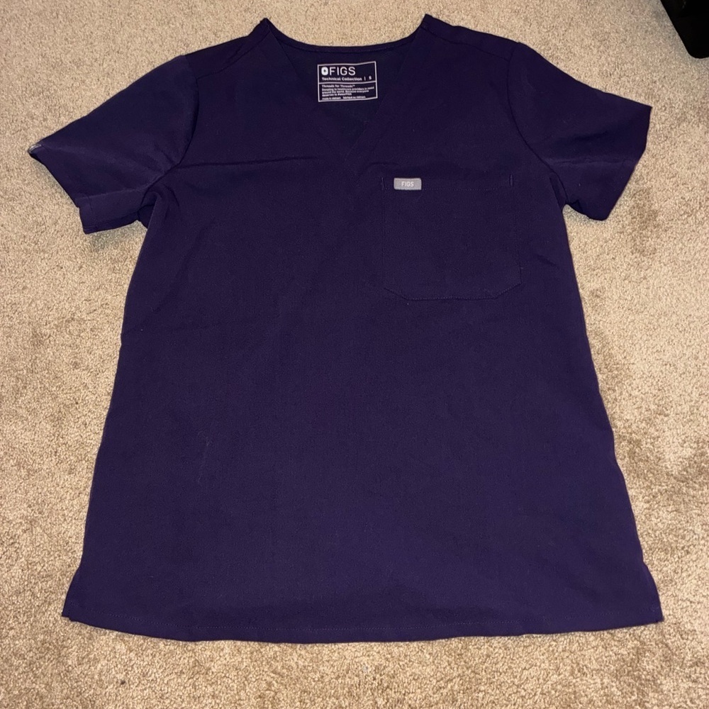 Figs Women's V-Neck Scrub Top size S